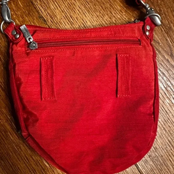 Baggallini Uptown Crossbody Bag with RFID Phone Wristlet – Red Nylon (EUC) - Picture 3 of 4